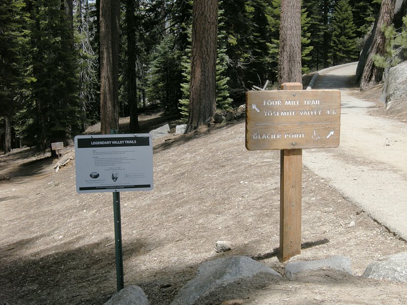 The start of the Four Mile Trail
