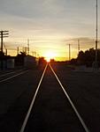 Sunset on the Old ATSF Mainline