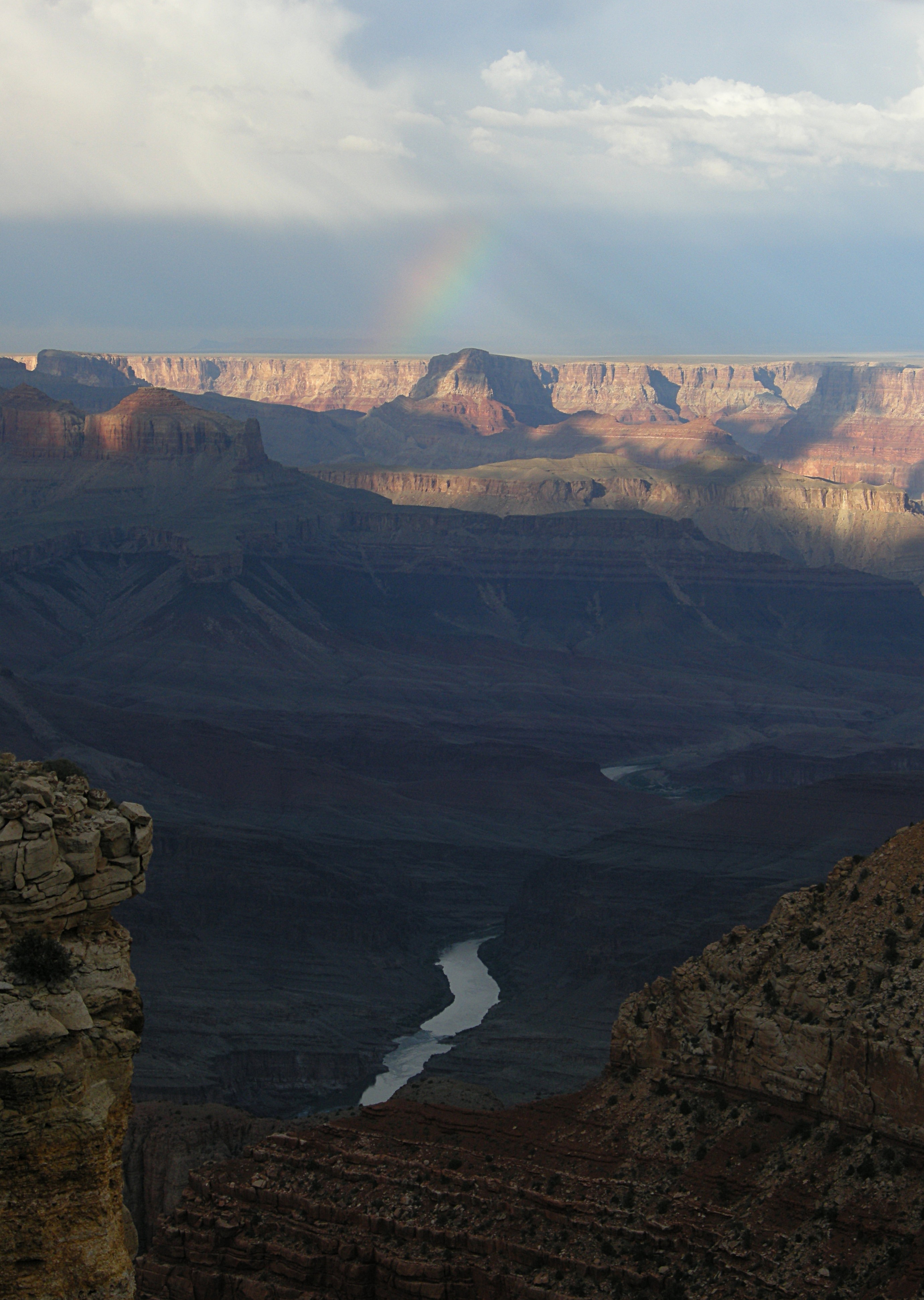 Rainbow with the Colorado River