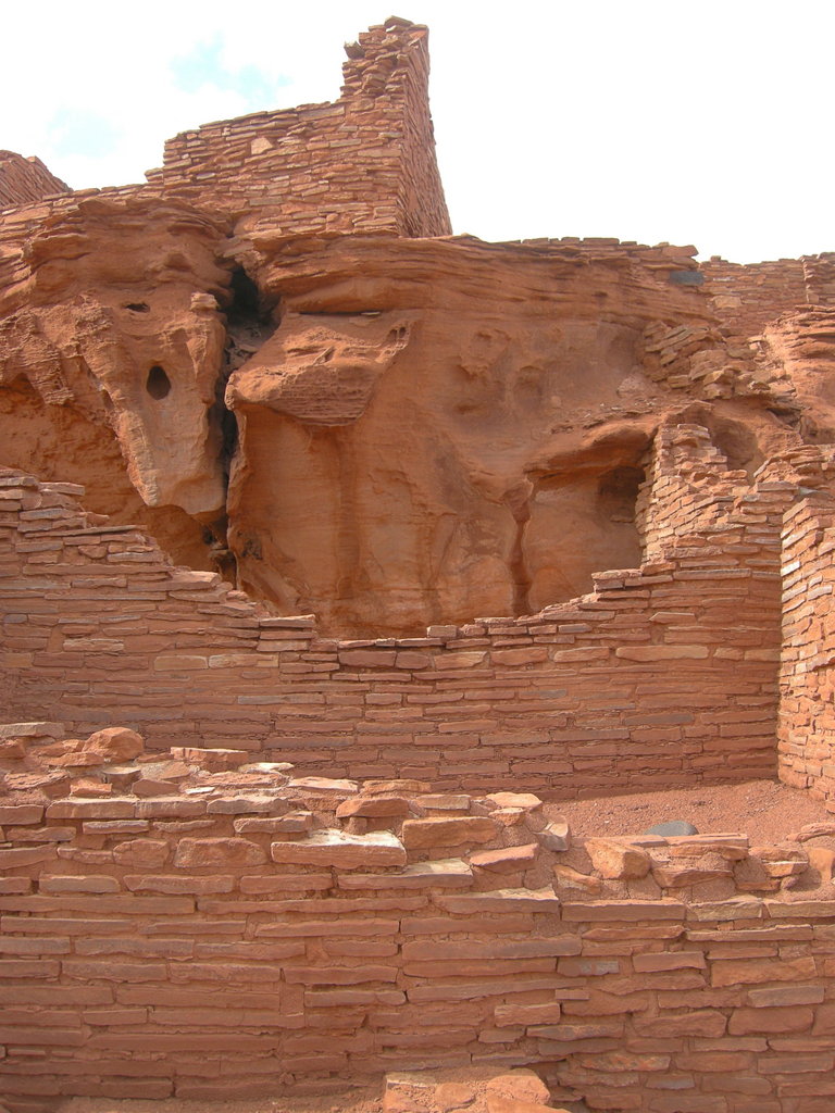 Rooms and tower at the Wupatki Ruin â Wupatki National Monument
