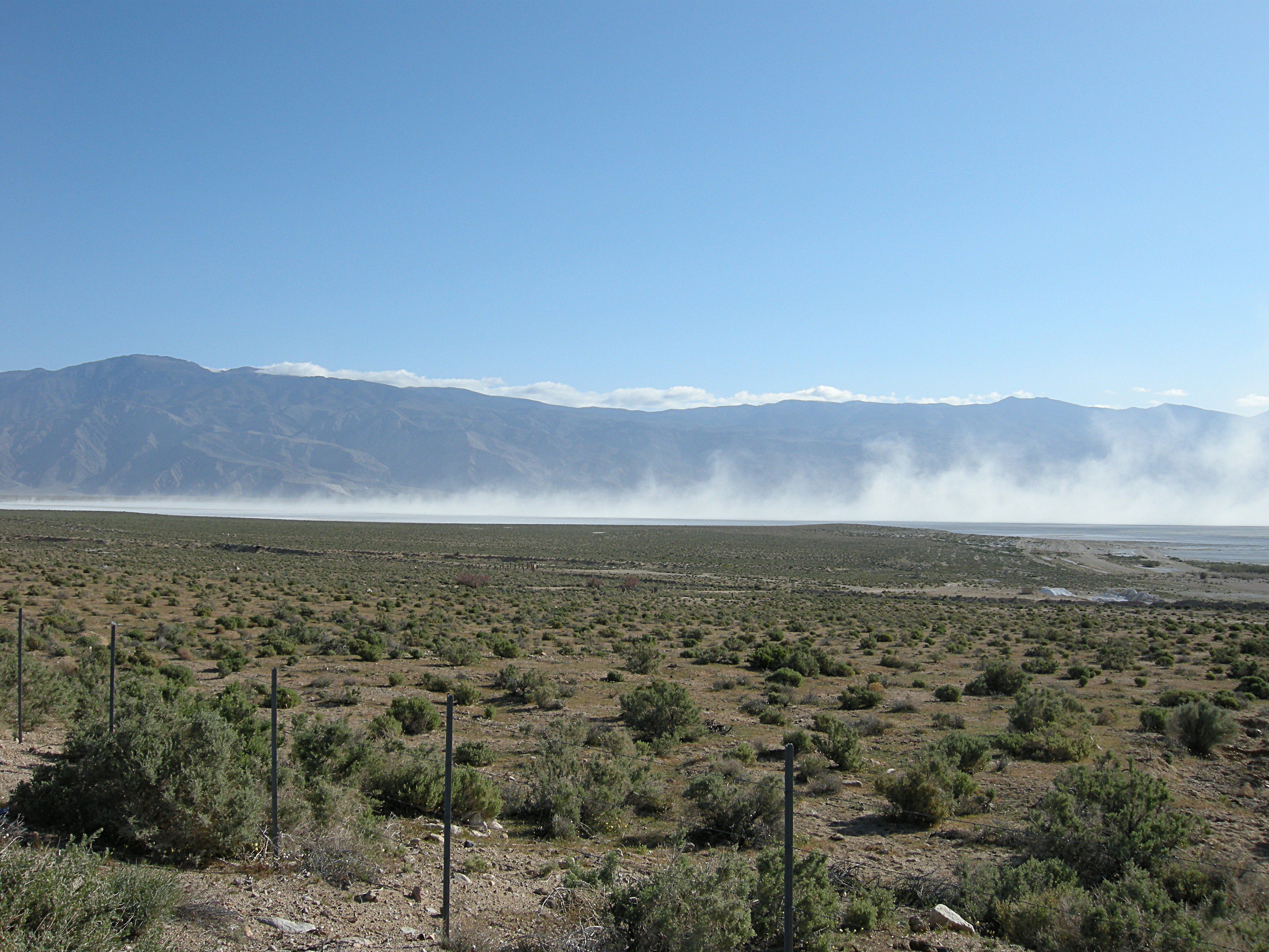 Blowing Alkali Dust at Owens Lake