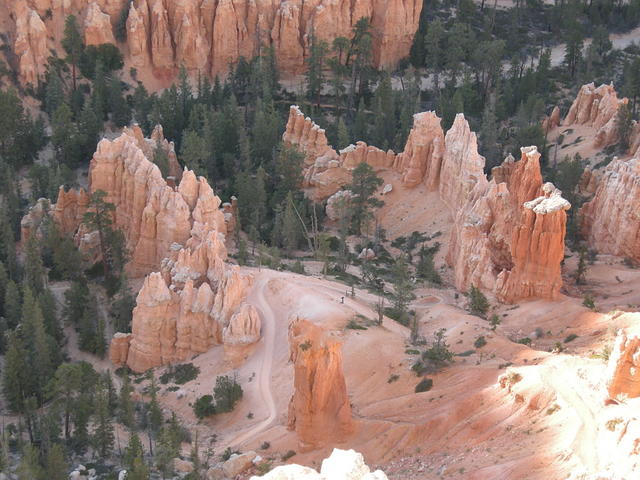 View of the trail below Bryce Point