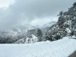 San Gabriel Mountains During Storm