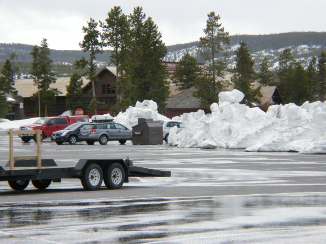 Old Faithful Parking Lot