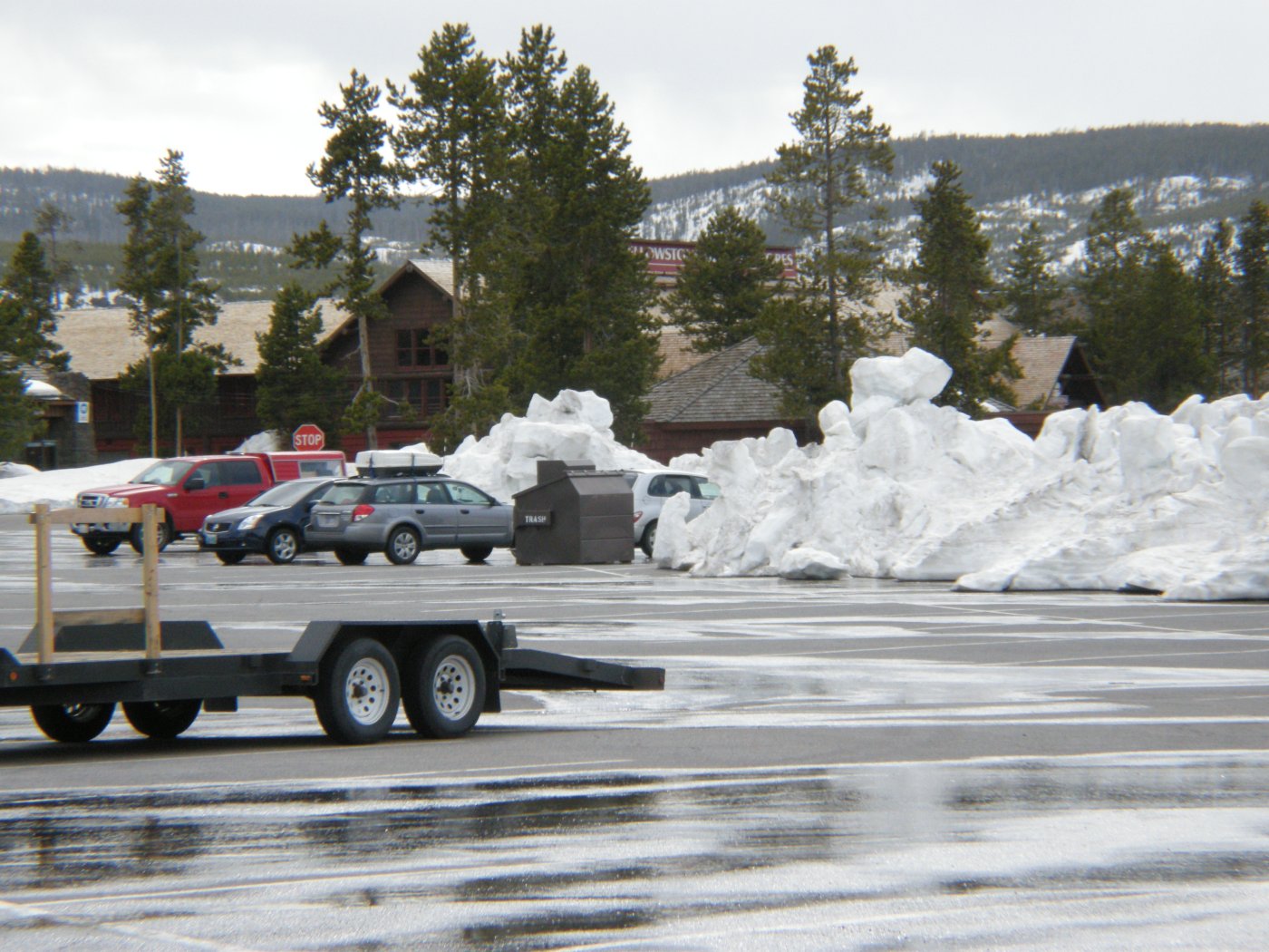 Old Faithful Parking Lot