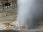 Closeup of Riverside Geyser Eruption