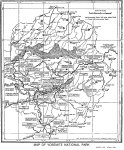 Map of Yosemite National Park, 1931