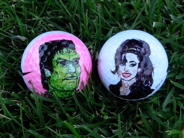 golf ball amy with frankenstein