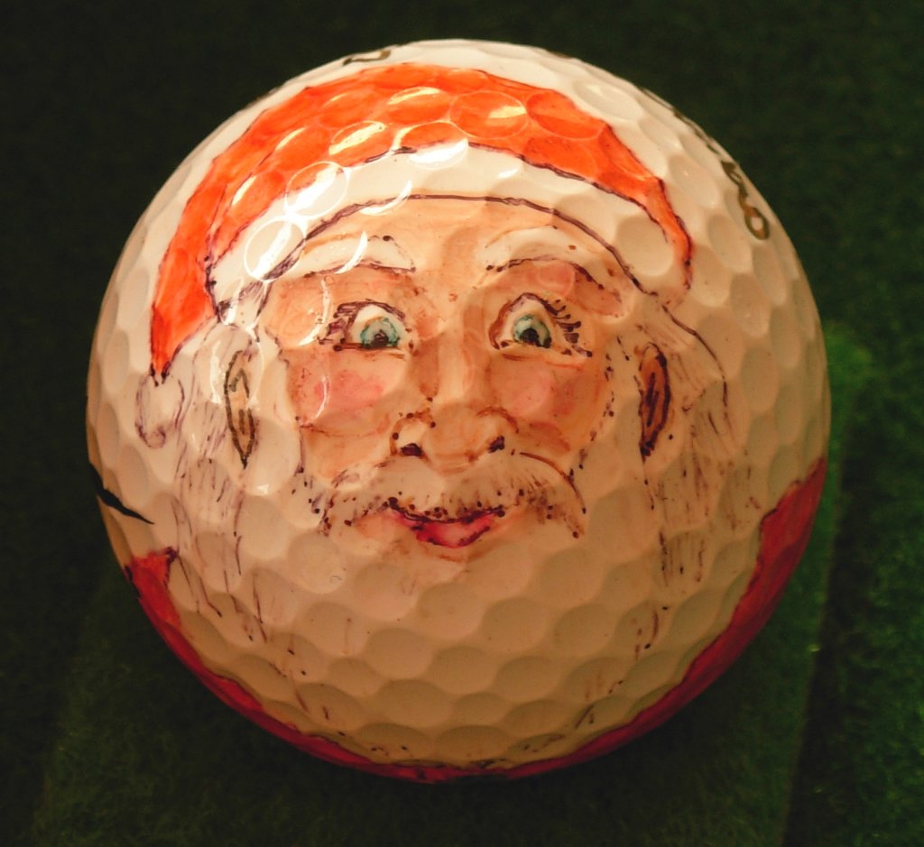 Santa Golf Ball