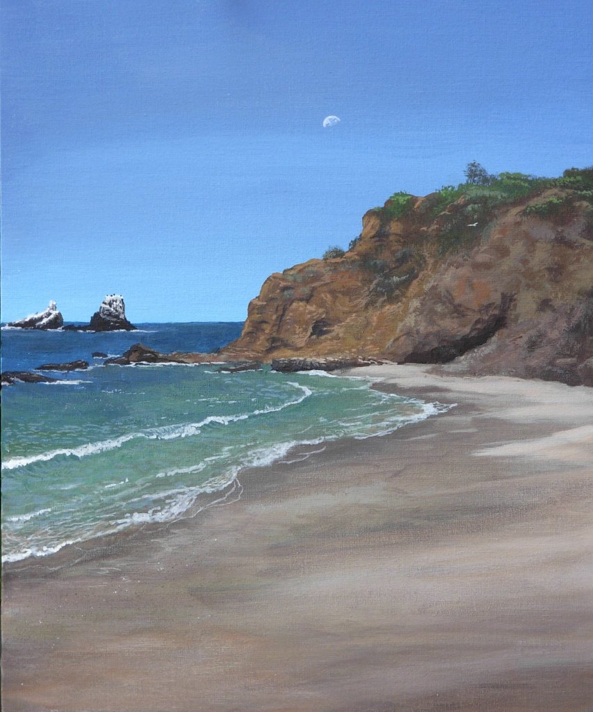 Moon over Crescent Bay