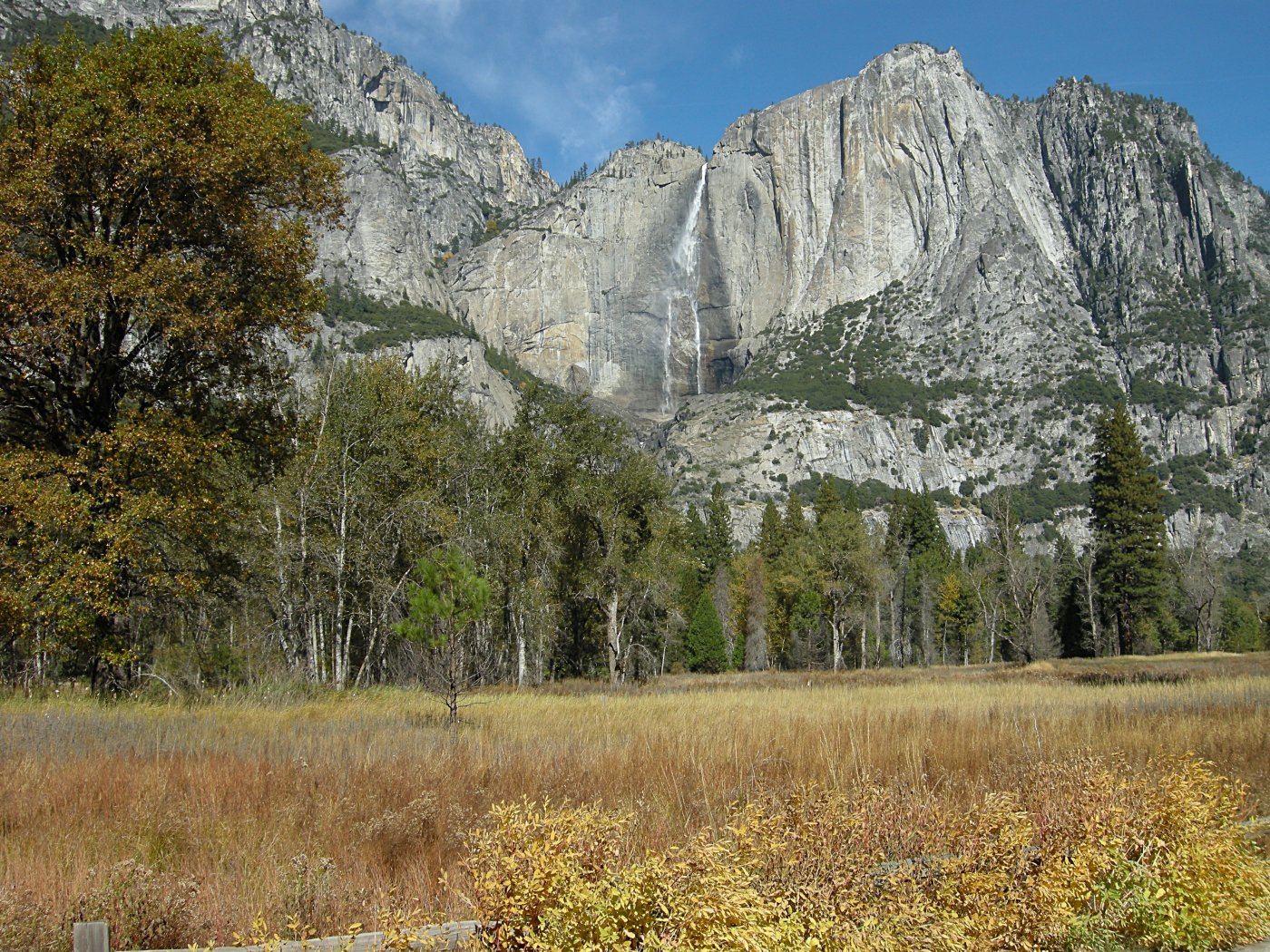 Early storm re-activated Yosemite Falls