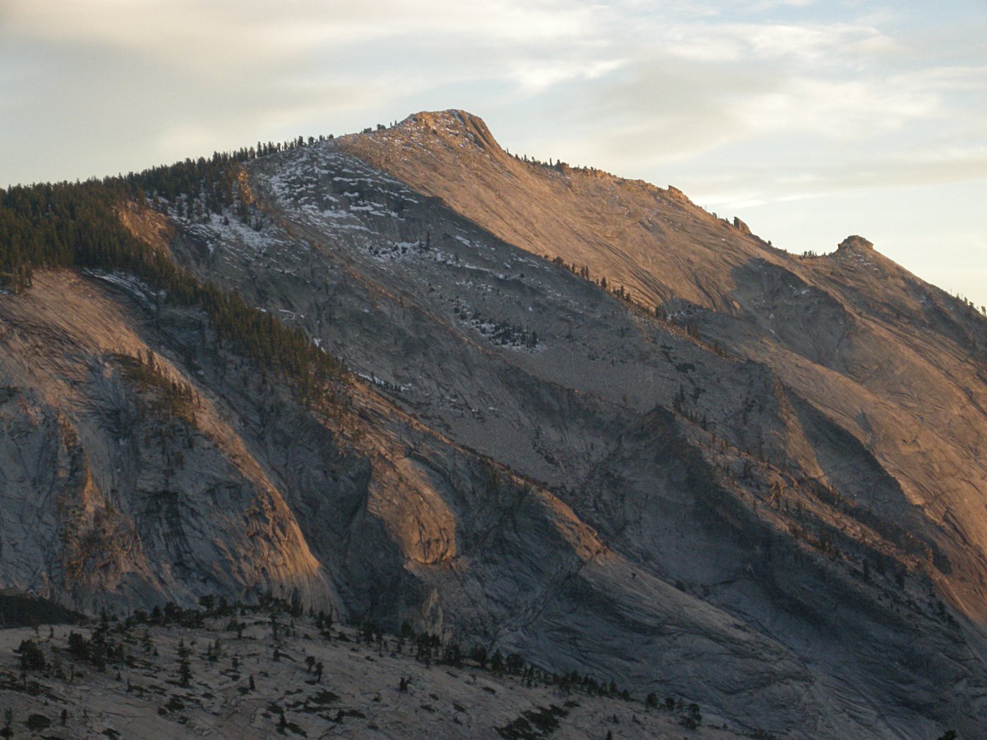 Sunset view of Clouds Rest 