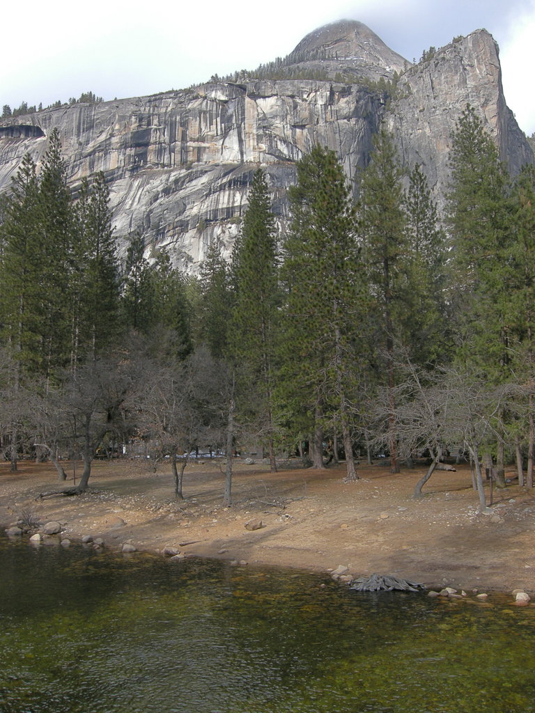 North Dome, Washington Column and the Merced River