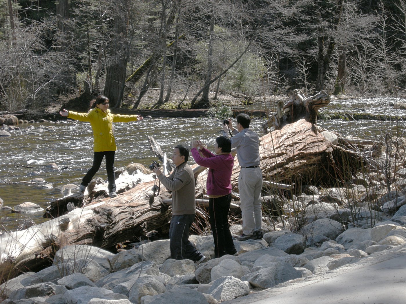 Yosemite always has tourists