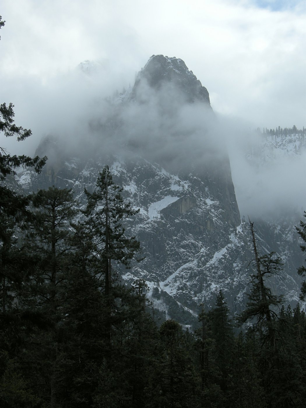 Clouds play on the Valley walls