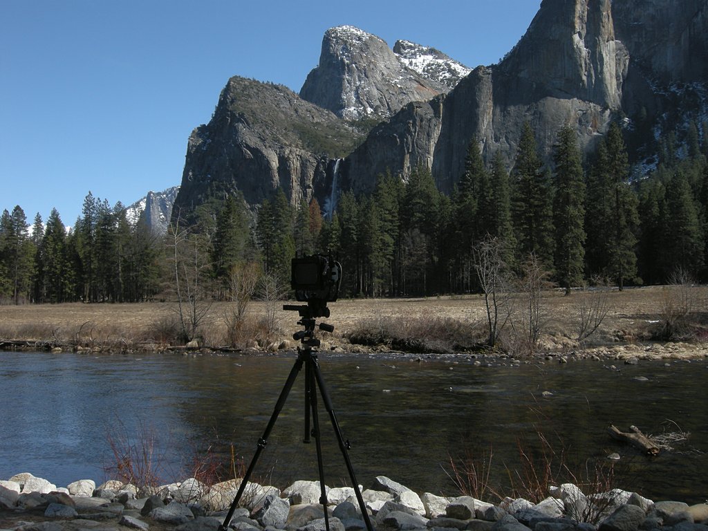 Bridalveil Fall and View Camera