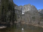 Yosemite Falls from Swinging Bridge