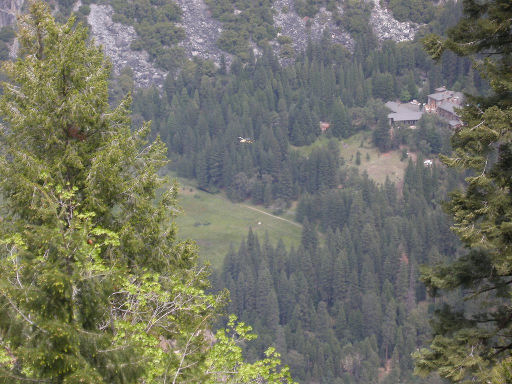 Helicopter in Yosemite Valley