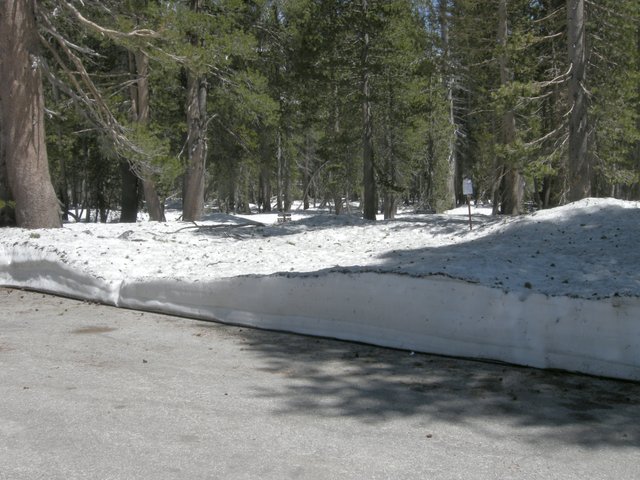 Snow at the Sunrise Trailhead