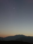 Venus over the San Gabriel Mountains (hand held)