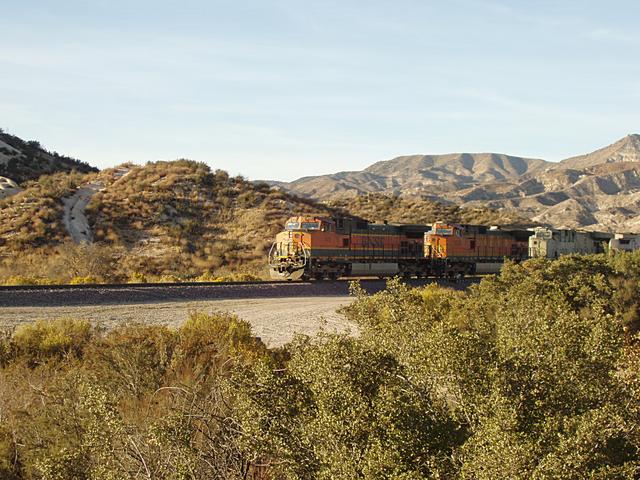 BNSF Coming Down Cajon Pass