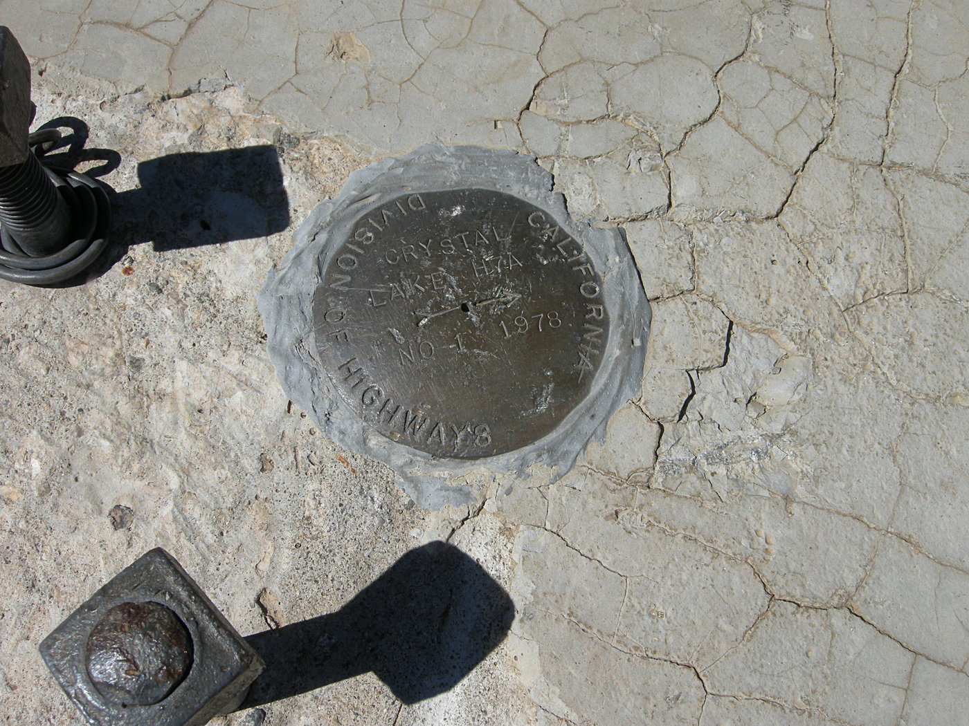 USGS benchmark on Mt. Islip