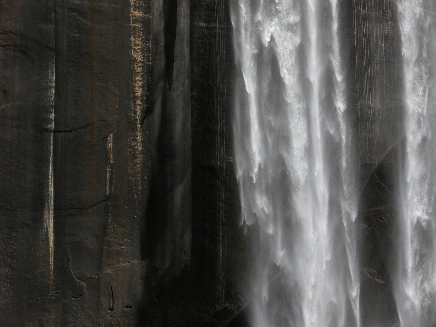 Close-up of water at Vernal Fall