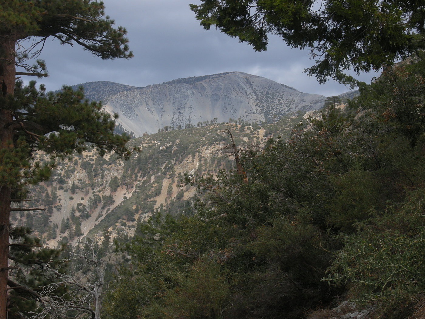 Baldy Bowl peaking over a ridge