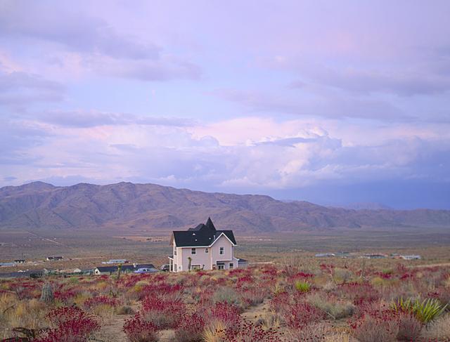 Desert House on a Stormy Day