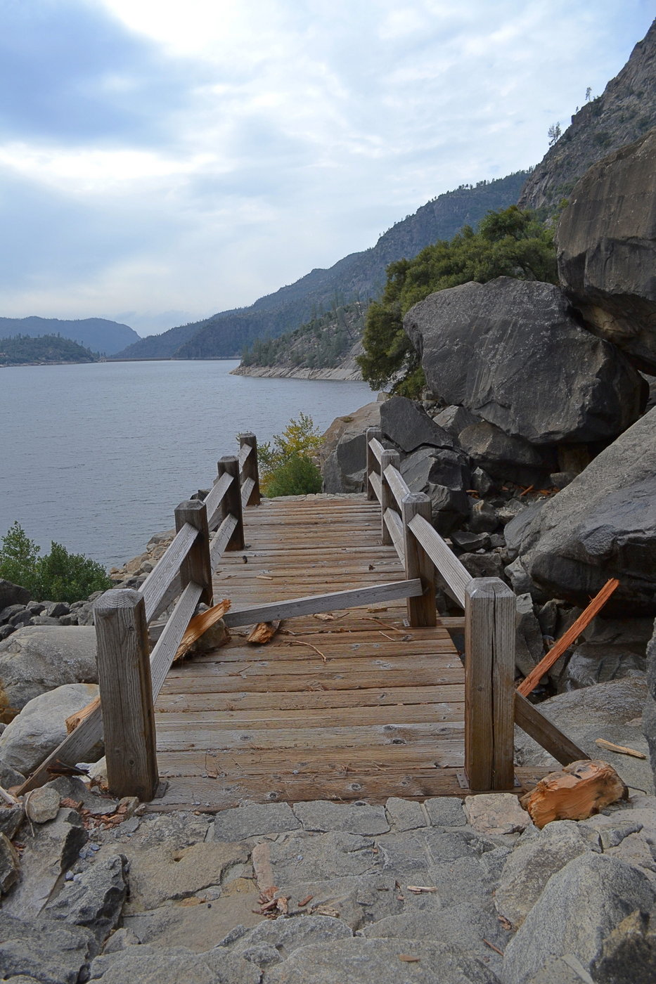 Footbridge at Wapama Falls