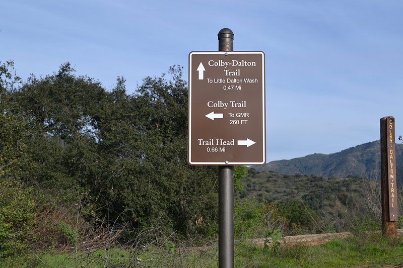 New trail sign