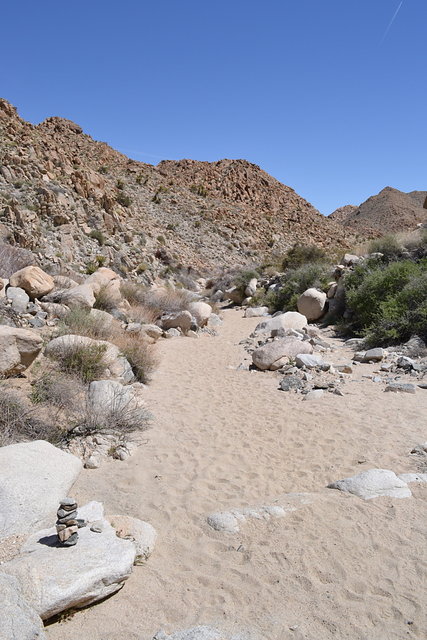 Somebody thought a pile of rocks was needed to find the trail?