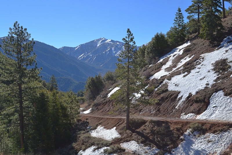 Still some snow on the trail