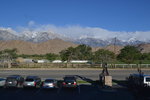 Morning view from hotel room in Lone Pine