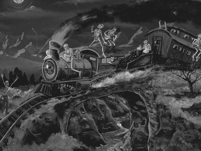The Crazy Train gray tone