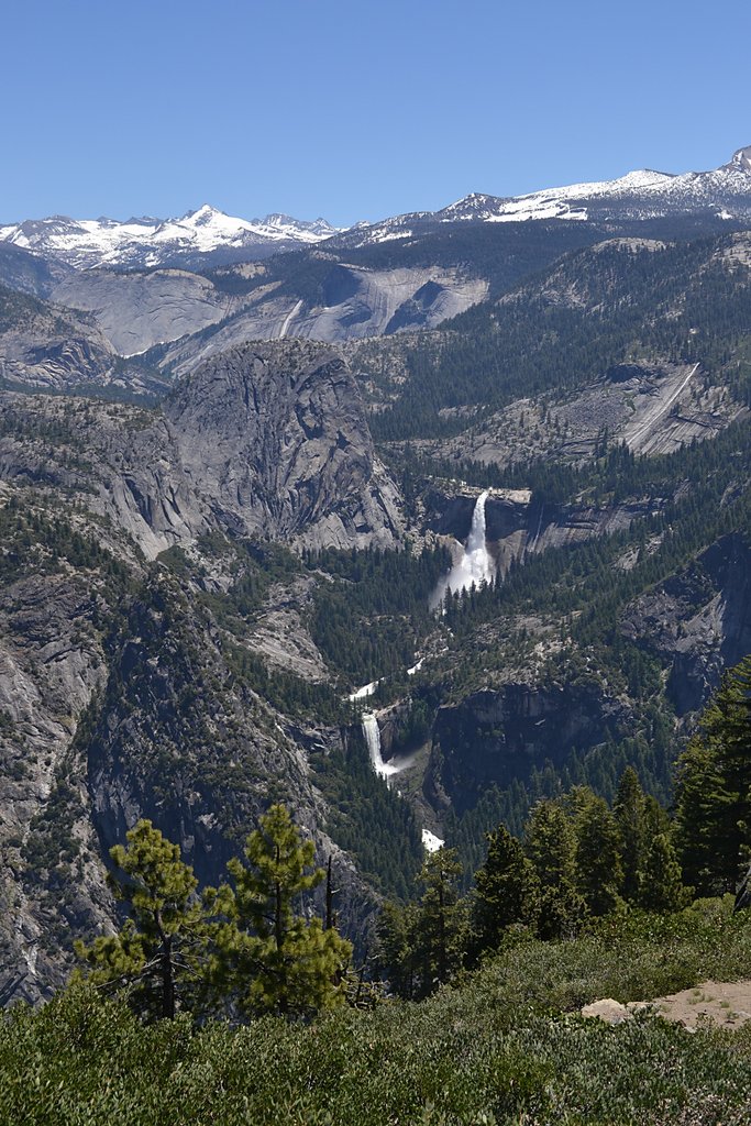 Vernal and Nevada Falls from Glacier Point