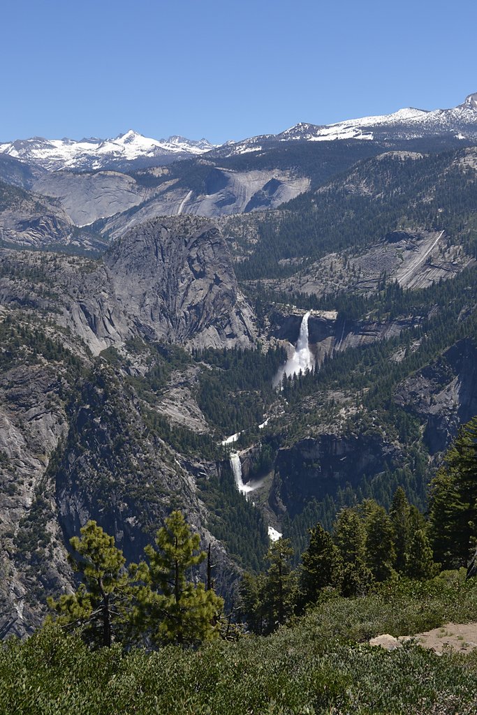 Vernal and Nevada Falls from Glacier Point