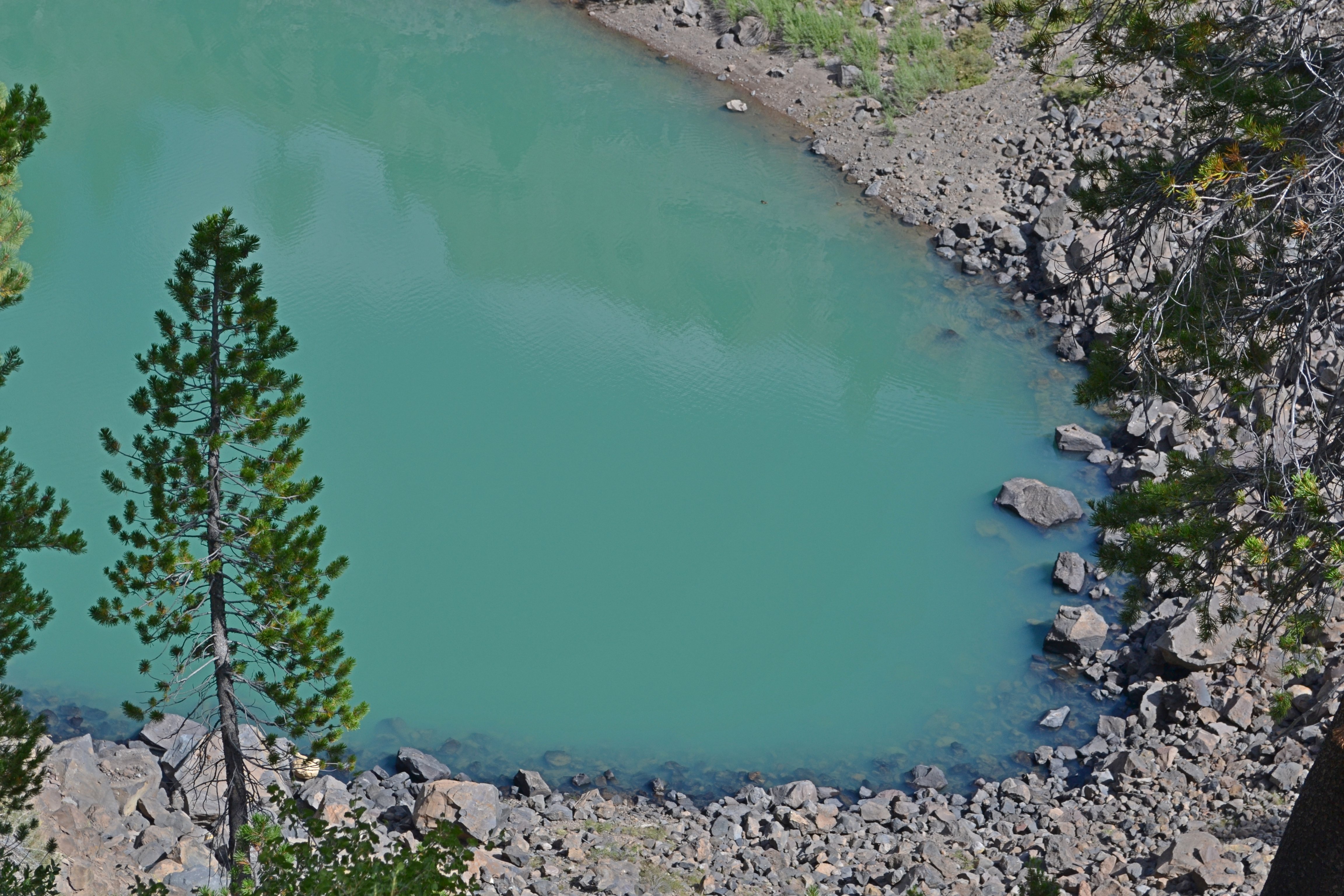 Pool in bottom of one of the Inyo Craters