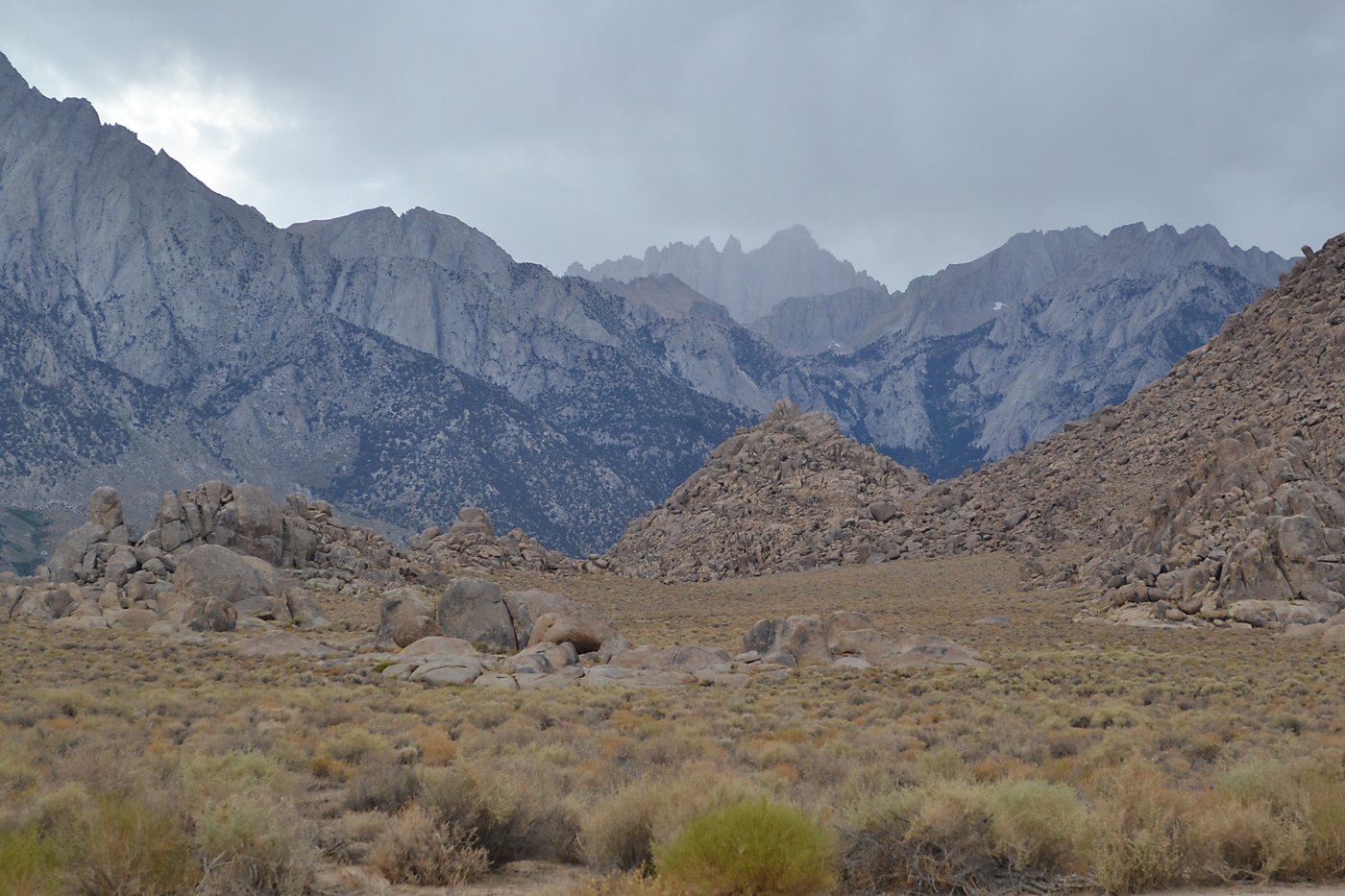 Rain on Mt. Whitney