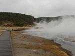 Boiling Creek Heading to Fog Enshrouded Hot Lake