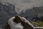 Half Dome Snow