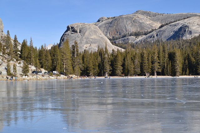 A lake with a view