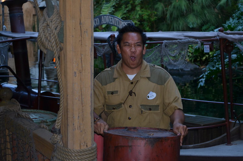 Skipper Arvin over a barrel