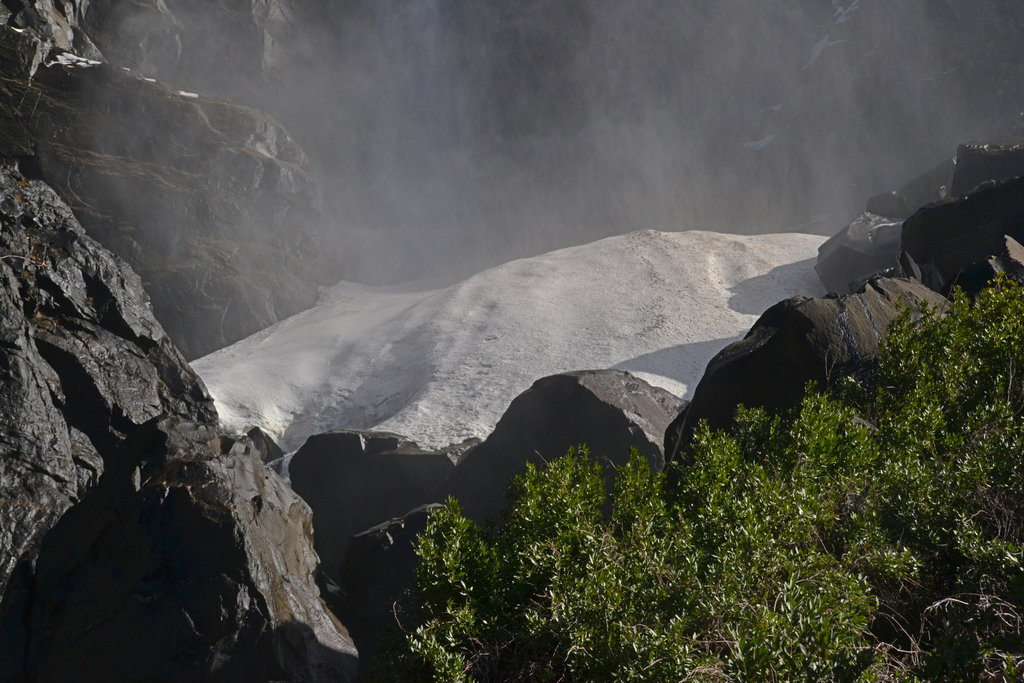 The snow cone at Bridal Veil