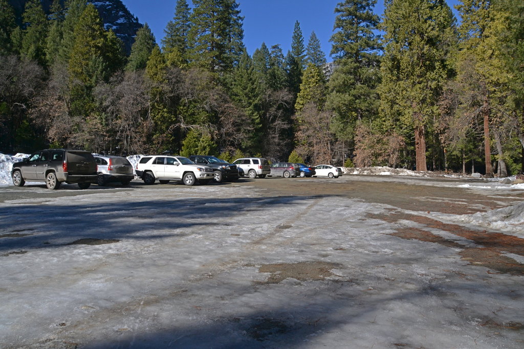 Backpacker parking in January