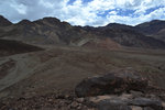 Rock colors and clouds at Death Valley