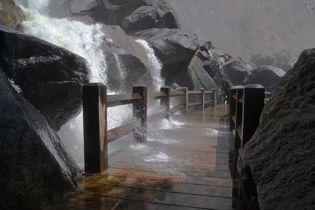 Bridge below Wapama Falls