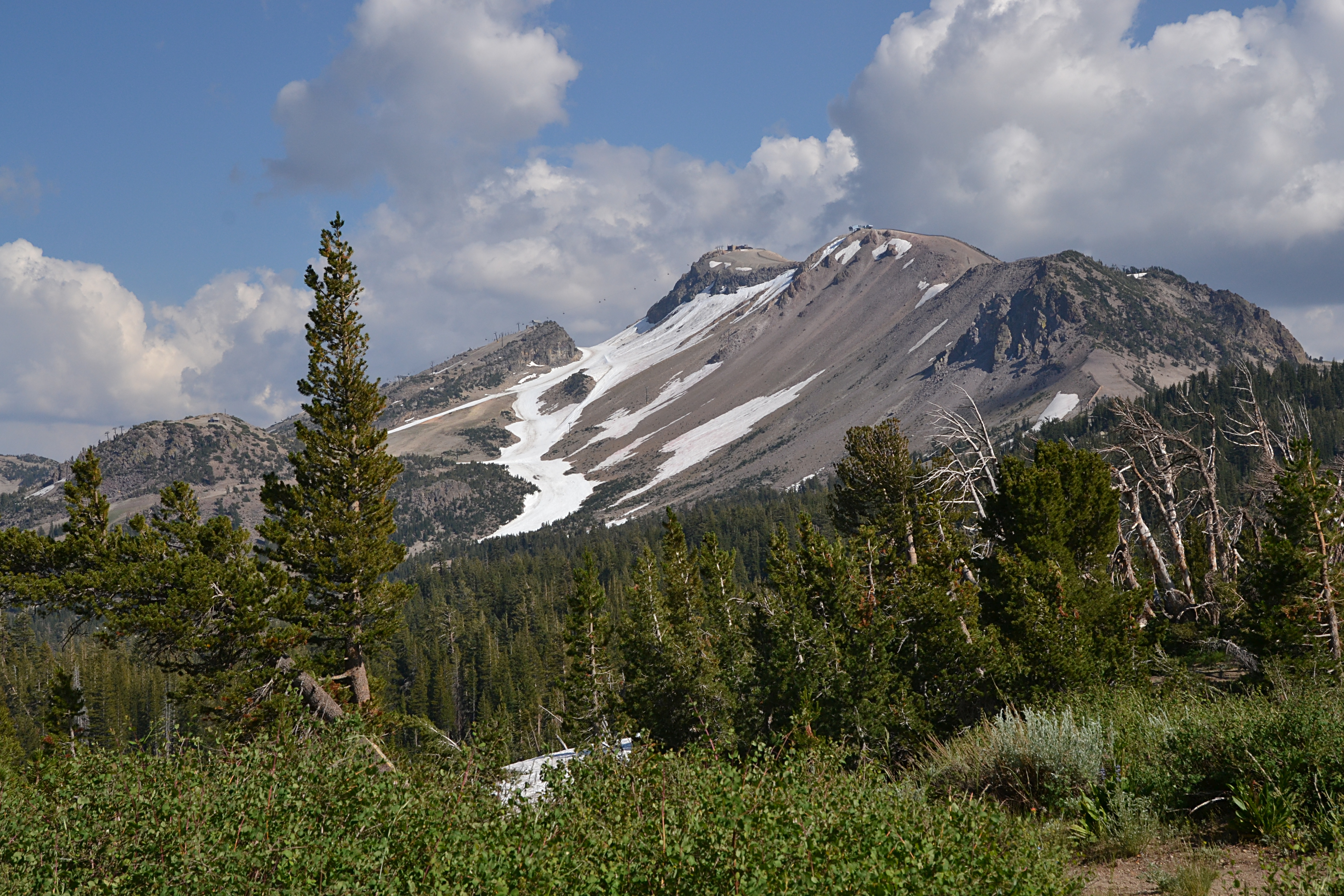 Mammoth Mountain at the end of the season