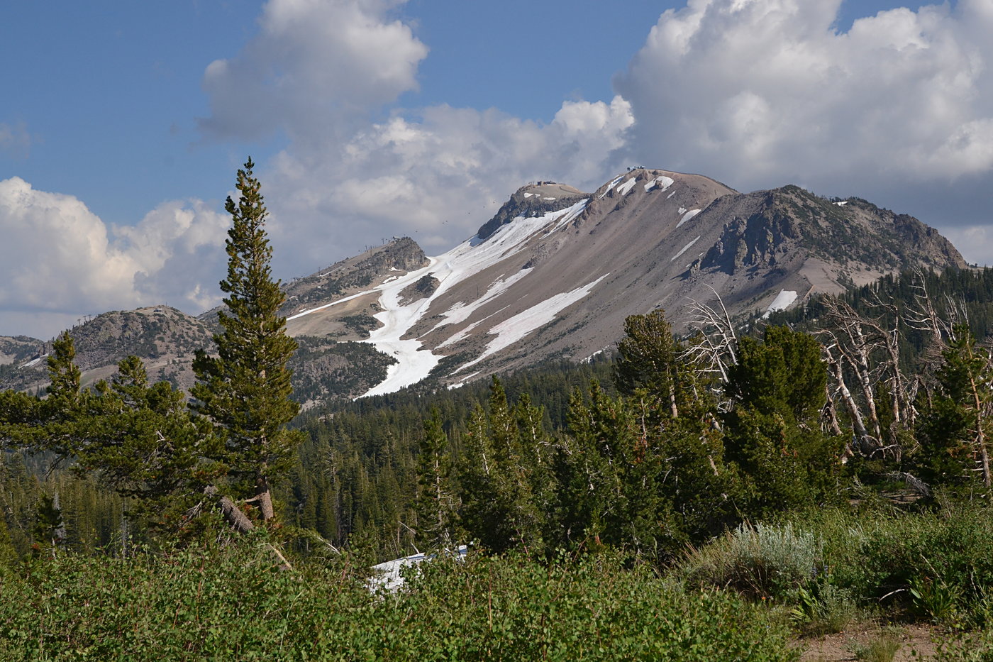 Mammoth Mountain at the end of the season