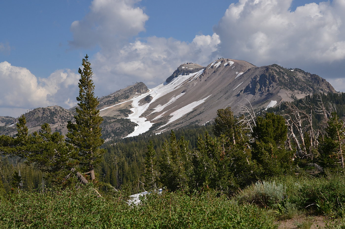 Mammoth Mountain at the end of the season